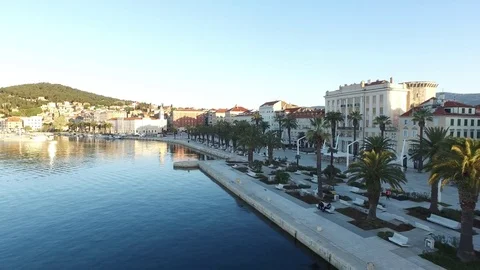 Split coast view from sky Stock Footage 69819118