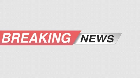 Split Color Breaking News Lower Third Animation Video stock 310939450