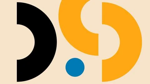 Split Color Geometric Design Background Stock Illustration