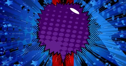 Split Comic Book Speech Bubbles Stock Footage 165576416