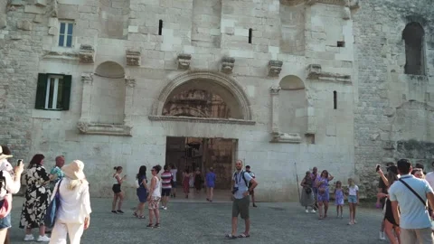 Split, Croatia - 07/30/2024: Split Croatia 30.07.2024 Golden Gate in Stock Footage 285389861