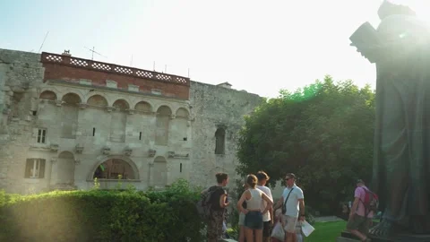 Split, Croatia - 07/30/2024: Split Croatia 30.07.2024 Golden Gate in Stock Footage 285389878
