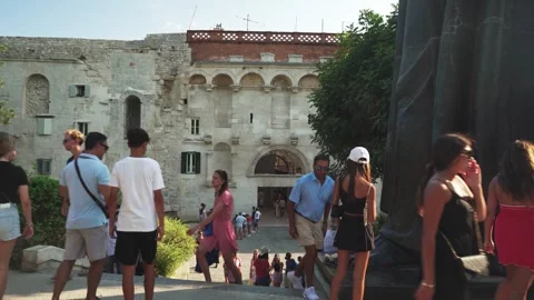 Split, Croatia - 07/30/2024: Split Croatia 30.07.2024 Golden Gate in Stock Footage 285390081