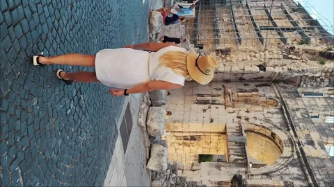 Split, Croatia - 10/14/2024: 30 july 2024Split, Croatia - Old Town City Video stock 288342923