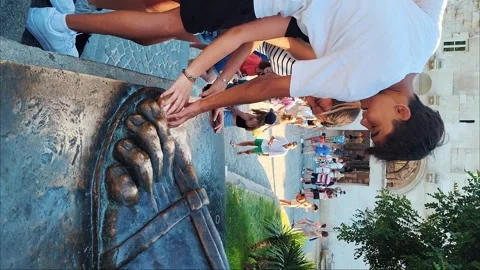 Split, Croatia - 10/14/2024: 30 july 2024Split, Croatia - Old Town City Video stock 288347197