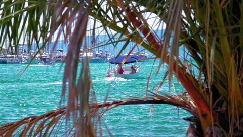 Split, Croatia - Aug 20, 2018: view of the sea line Stock Footage 94381536