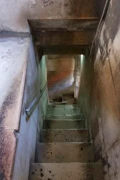 SPLIT, CROATIA - AUGUST 11 2017: The staircase of the bell tower of Saint Dom Stock Photos