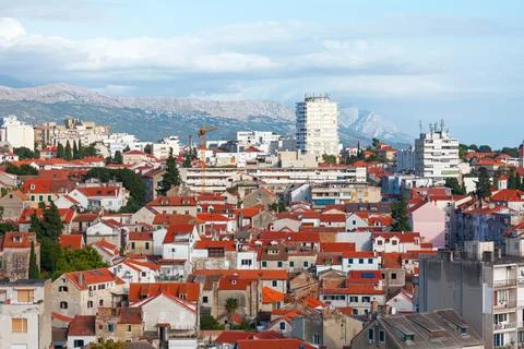 Split Croatia city view Stock Photos