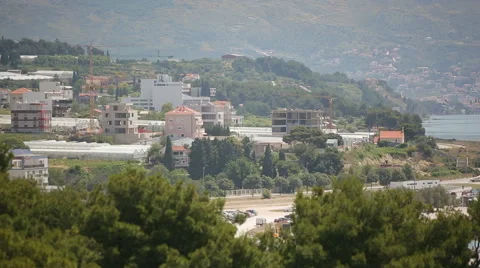 Split Croatia mountains beautiful views of the sea Stock Footage 44561525