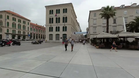 Split, Croatia. Riva. Panorama. Stock Footage 170653784