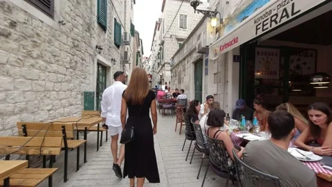 Split, Croatia. Senjska Street. Stock Footage 170657028