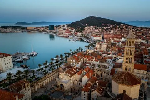 Split Dawn HDR Cityscape Stock Photos