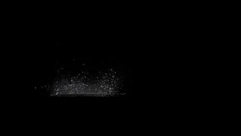 Split Debris Particles Explosion on black png Background Vidéo 301907915