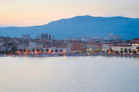 Split at dusk Stock Photos