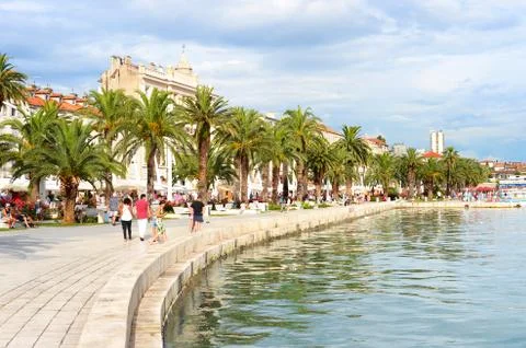 Split embankment Stock Photos