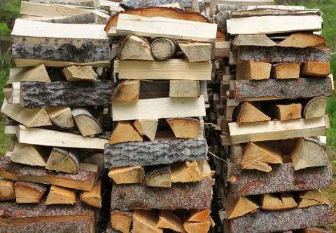 Split firewood Stock Photos