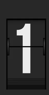 Split flap mechanical board detail Stock Illustration