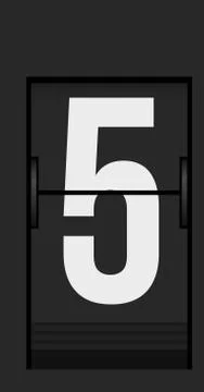 Split flap mechanical board detail Stock Illustration