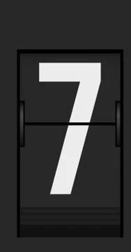 Split flap mechanical board detail Stock Illustration