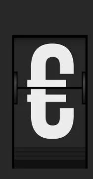 Split flap mechanical board detail Stock Illustration