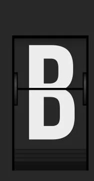 Split flap mechanical board detail Stock Illustration