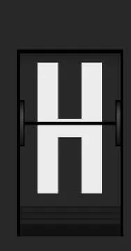 Split flap mechanical board detail Stock Illustration