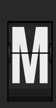 Split flap mechanical board detail Stock Illustration