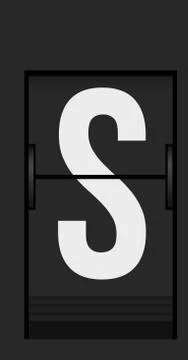 Split flap mechanical board detail Stock Illustration