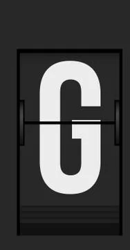 Split flap mechanical board detail 库存插图