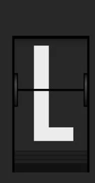 Split flap mechanical board detail Illustrazione stock
