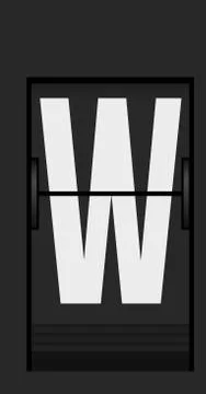 Split flap mechanical board detail Stock Illustration