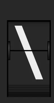 Split flap mechanical board detail Stock Illustration