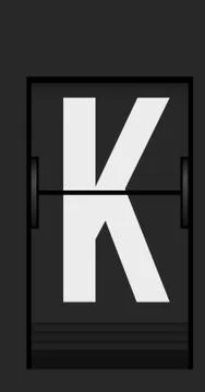 Split flap mechanical board detail Stock Illustration