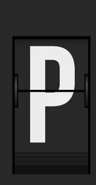 Split flap mechanical board detail Stock Illustration