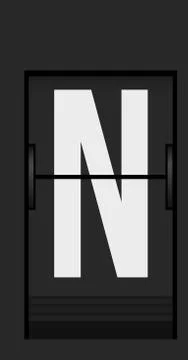 Split flap mechanical board detail Stock Illustration