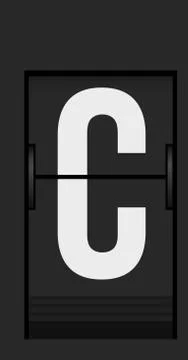 Split flap mechanical board detail Stock Illustration