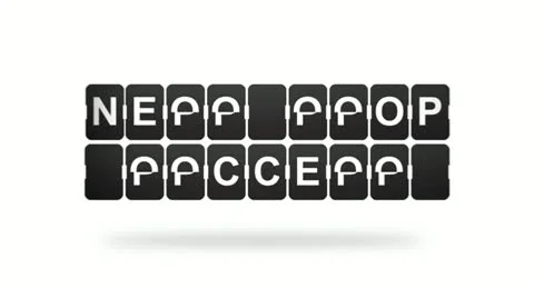 Split Flap Next Stop Success Sign Stock-Footage 22340445