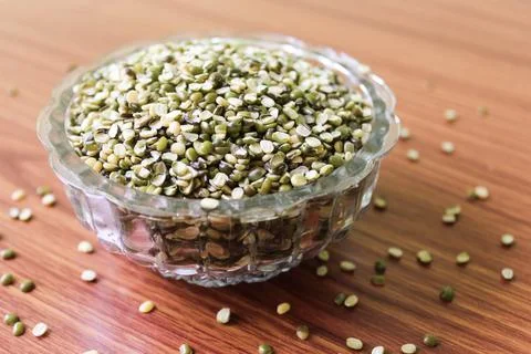 Split green gram bean Foto stock