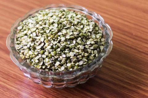 Split green gram bean Stock Photos