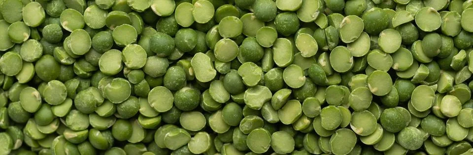Split Green Peas Foto stock