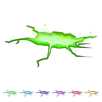 Split ground crack cartoon vector graphic 库存插图