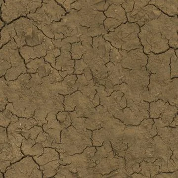 Split ground seamless pattern. The drought-cracked earth. Seamless texture Stock Photos