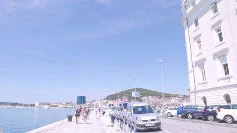 Split harbour, Croatia Stock Footage 83746457