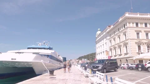 Split harbour, Croatia Stock Footage 83769590