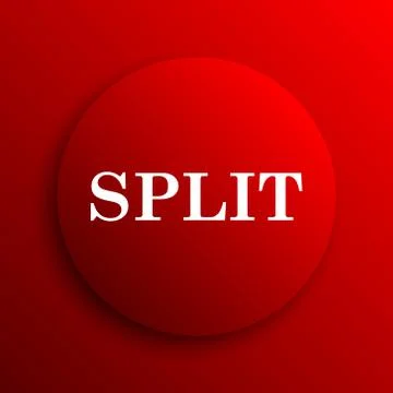 Split icon. Internet button on white background.. 스톡 일러스트