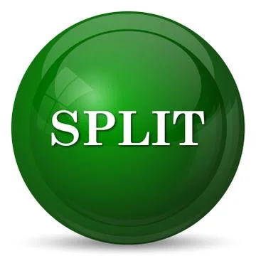 Split icon. Internet button on white background.. 스톡 일러스트