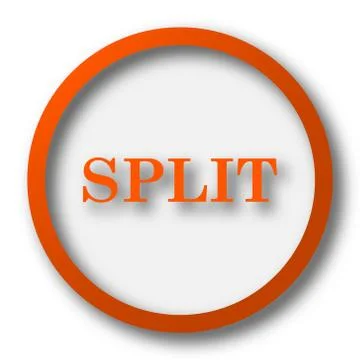 Split icon. Internet button on white background.. Stock Illustration