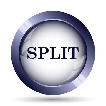 Split icon. Internet button on white background.. Stock Illustration