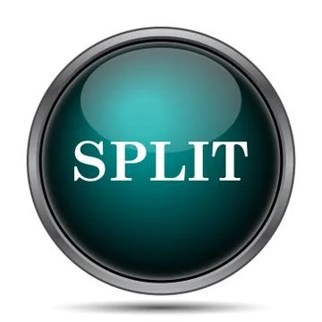 Split icon. Internet button on white background.. 스톡 일러스트