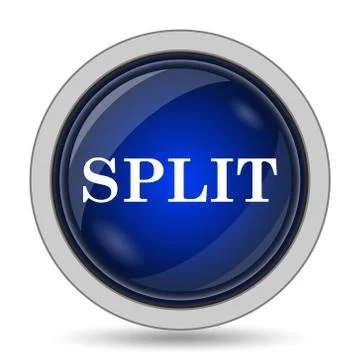 Split icon. Internet button on white background.. Stock Illustration